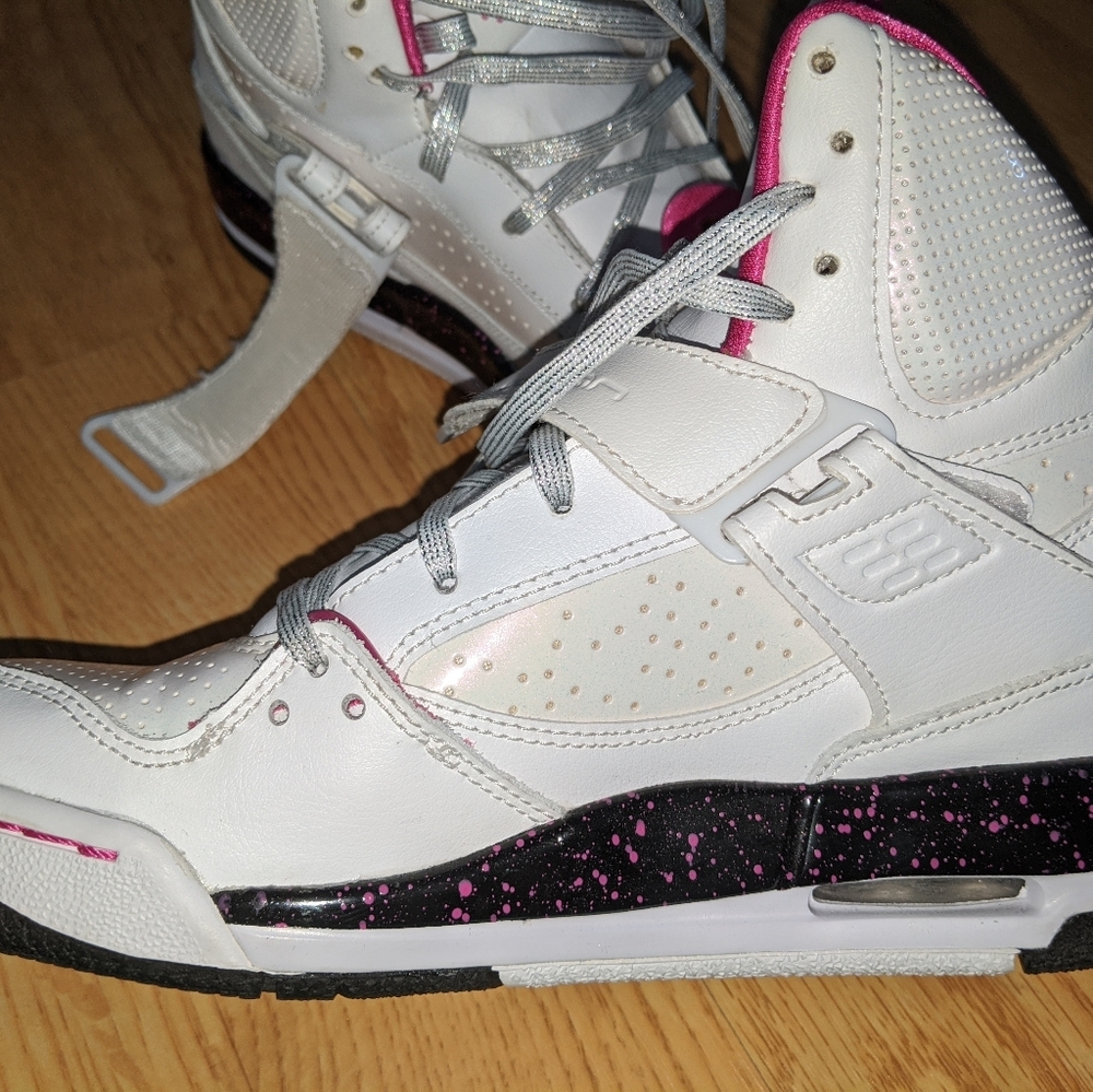 White and Pink Air Jordans